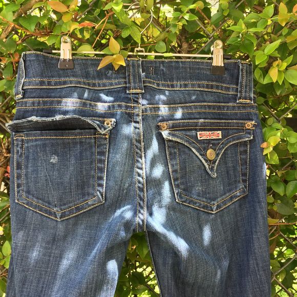 HUDSON Jeans Mid-Rise Dark Denim Baby Bootcut 26 - Picture 12 of 16
